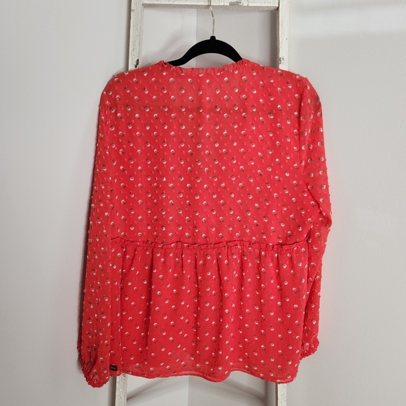 Matilda Jane top womens large Let's Go Together must be love peplum - Picture 5 of 5